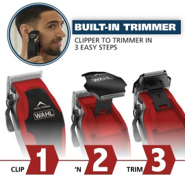 Wahl Clipper Clip 'N Trim 2 in 1 Hair Cutting Corded Clipper/Trimmer for Men and Women Kit