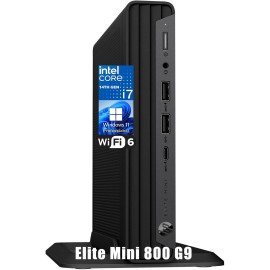 HP Elite Mini 800 G9 Business Desktop Computer, 14th Gen Intel 20-Core i7-14700 up to 5.4GHz, 32GB DDR5 RAM, 1TB PCIe SSD, WiFi 6, Bluetooth, Type-C, Keyboard and Mouse, Windows 11 Pro