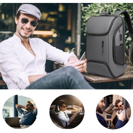 BANGE Business Laptop Smart backpack Can Hold 15.6 Inch Laptop Commute Backpack Carry on bag for men and women (Grey)