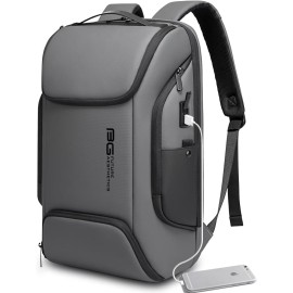 BANGE Business Laptop Smart backpack Can Hold 15.6 Inch Laptop Commute Backpack Carry on bag for men and women (Grey)