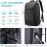 BANGE Business Smart Backpack Waterproof fit 15.6 Inch Laptop Backpack with USB Charging Port,Travel Durable Backpack