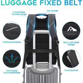 BANGE Travel Backpack for 15.6 Inch Notebook,Lightweight Work Backpacks for Men, Daily Fashion Backpack for Men and Women