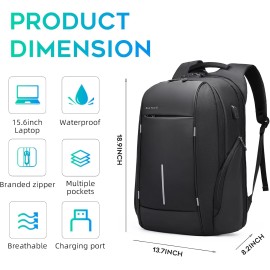 BANGE Travel Backpack for 15.6 Inch Notebook,Lightweight Work Backpacks for Men, Daily Fashion Backpack for Men and Women