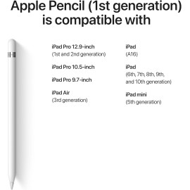 Apple Pencil (1st Generation): Device Compatibility Check Required - Pixel-Perfect Precision and Industry-Leading Low Latency