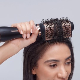 KISS Volume Boosting Hot Air Brush, Maximum Root 3X Ceramic Volumizer & Blow Dryer, One-Step Hair Dryer Brush & Hair Styler, Detachable Waterdrop Shaped Brush Head, Tangle-Free Bristles