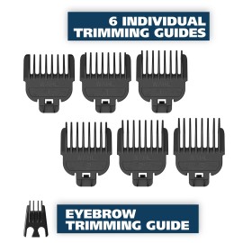 Wahl USA Lithium Ion Total Beard Trimmer for Men with 11 Guide Combs