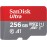 SanDisk Ultra - Flash memory card (microSDXC to SD adapter included) - 256 GB - Class 10 - microSDXC UHS-I
