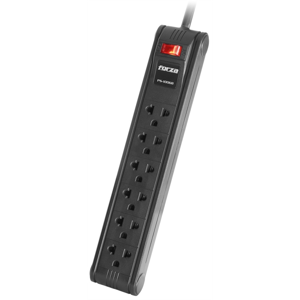 Forza Power strip 6 Outlets Univ NEMA 10ft Cable