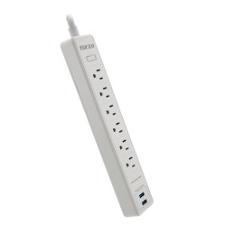 Forza Surge protector AC 110/220 V 6 Outlets NEMA 2USB 5ft WH