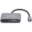 Manhattan® USB-C® to HDMI® and VGA 4-in-1 Docking Converter with Power Delivery