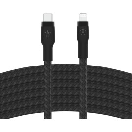 Belkin BoostCharge - Lightning cable - 24 pin USB-C male to Lightning male - 2 m - Black