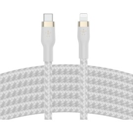 Belkin BoostCharge - Lightning cable - 24 pin USB-C male to Lightning male - 2 m - white