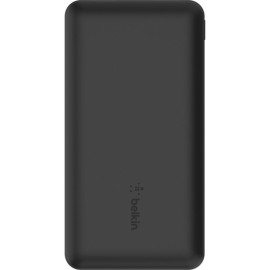 Belkin BoostCharge - Power bank - 10000 mAh - 15 Watt - 3 output connectors (24 pin USB-C, 2 x USB) - black