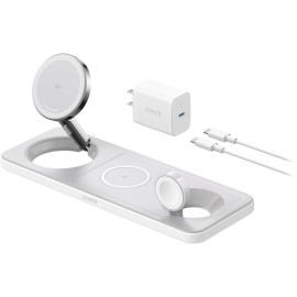 Anker B25M1111-1 MagGo Wireless Charging Station 3-in-1 Pad