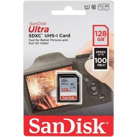 SanDisk Ultra - Flash memory card - 128 GB - UHS Class 1 / Class10 - SDXC UHS-I