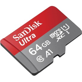 SanDisk Ultra - Flash memory card (microSDXC to SD adapter included) - 64 GB - A1 / UHS Class 1 / Class10 - microSDXC UHS-I