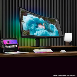 HP OMEN 34 inch WQHD 180Hz Curved Gaming Monitor, Wide QHD Display (3440 x 1440), VA Panel, VESA DisplayHDR 400, 1ms MPRT (with Overdrive), AMD FreeSync Premium Technology, Black, OMEN 34c G2 (2025)