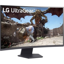 LG 32GS60QC-B Ultragear 32-inch Curved Gaming Monitor QHD (2560x1440) 180Hz 1ms 1000R AMD FreeSync HDR10 HDMIx2 DisplayPort Black