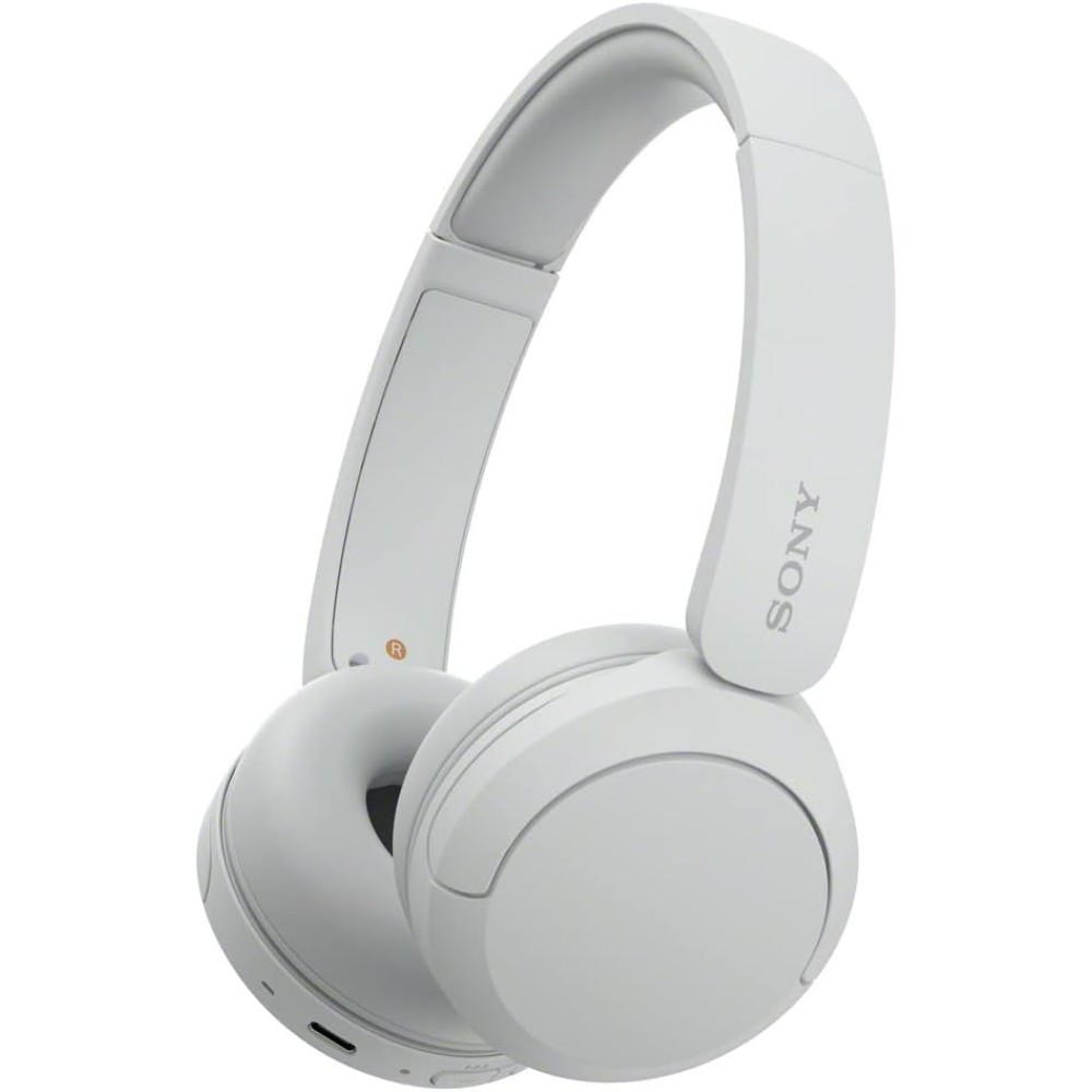 Sony WH-CH520 Wireless Headphones Bluetooth On-Ear Headset with Microphone and up to 50 Hours Battery Life with Quick Charging, White