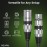 GEARit XLR Male to Female Microphone Cable (1 Feet, 2 Pack) 3-Pin Balanced Shielded Mixer, Recording Studio, Podcast - Black