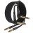 Elebase 1/4 Inch TRS Instrument Cable 3.3ft 2-Pack,Right-Angled to Straight 6.35mm Male Jack Stereo Audio Cord,6.35 Balanced Interconnect Line for Electric Guitar,Bass,Keyboard,Mixer,Amplifier,Speaker