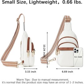 BOSTANTEN Small Sling Bag for Women Crossbody Bags Fanny Pack Chest Bag for Travel