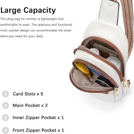 BOSTANTEN Small Sling Bag for Women Crossbody Bags Fanny Pack Chest Bag for Travel