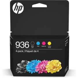 HP 936 Black, Cyan, Magenta, Yellow Ink Cartridges (4-pack)