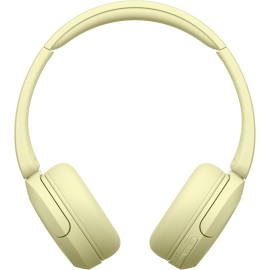 Sony WH-CH520 Wireless Headphones Bluetooth On-Ear Headset with Microphone and up to 50 Hours Battery Life with Quick Charging, Butter Yellow