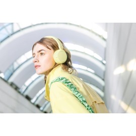 Sony WH-CH520 Wireless Headphones Bluetooth On-Ear Headset with Microphone and up to 50 Hours Battery Life with Quick Charging, Butter Yellow