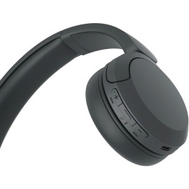 Sony WH-CH520 Wireless Headphones Bluetooth On-Ear Headset with Microphone and up to 50 Hours Battery Life with Quick Charging, Black