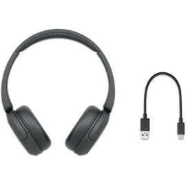 Sony WH-CH520 Wireless Headphones Bluetooth On-Ear Headset with Microphone and up to 50 Hours Battery Life with Quick Charging, Black