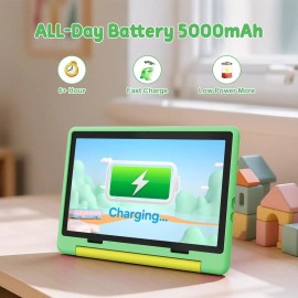Kids Tablet,Android 15 Tablet with HD Display,10.1 inch,Parental Control & Kids Mode, Octa-Core, GMS Certified,20GB RAM 64GB ROM,1TB Expandable, 5000mAh Green