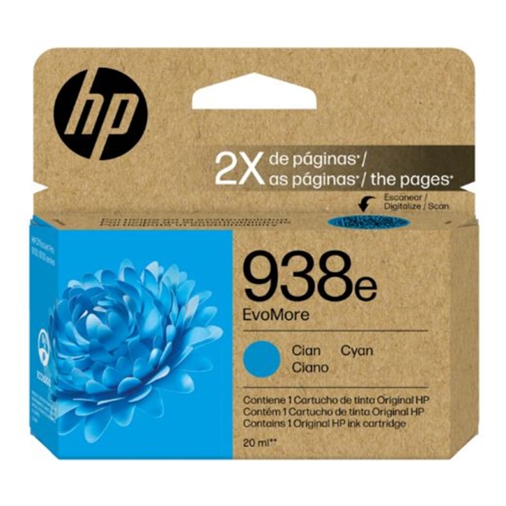 HP #938e Cyan Ink Cartridge