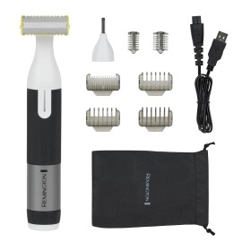 Remington Omniblade Face & Body Shaver for Men, 100% Waterproof, Rechargeable Razor with Removable Head, 35mm Main Blade + 7 Attachments