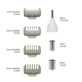 Remington Omniblade Face & Body Shaver for Men, 100% Waterproof, Rechargeable Razor with Removable Head, 35mm Main Blade + 7 Attachments