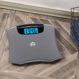 Taylor Precision Products Jumbo Easy-to-Clean 440-lb Capacity Silver Bathroom Scale