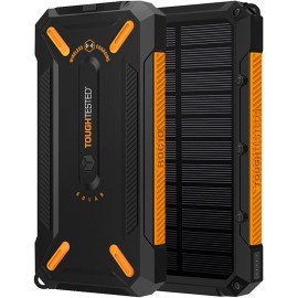 ToughTested 10,000-mAh Solar Power Bank with Qi and USB Charging