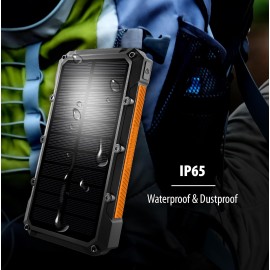 ToughTested 10,000-mAh Solar Power Bank with Qi and USB Charging