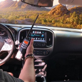 Uniden Pro Series 40-Channel Handheld CB Radio with Magnet-Mount Antenna, Black