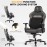 Big and Tall Gaming Chair 440LBS Gaming Chair with Metal Base Memory Foam Lumbar 4D Adjustable Armrest Computer