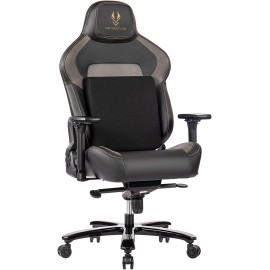 Big and Tall Gaming Chair 440LBS Gaming Chair with Metal Base Memory Foam Lumbar 4D Adjustable Armrest Computer