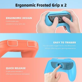 Switch 2 Accessories, Bundle Case for Nintendo Switch 2 (2025), MENEEA 20-IN-1 Kits: Carrying Case, Controller Charger Dock, Grips for Joy Con,Steering Wheels for Mario Kart,Protective Cover for Controller Console for Switch 2