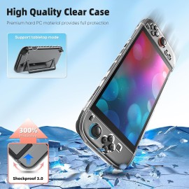 Switch 2 Accessories, Bundle Case for Nintendo Switch 2 (2025), MENEEA 20-IN-1 Kits: Carrying Case, Controller Charger Dock, Grips for Joy Con,Steering Wheels for Mario Kart,Protective Cover for Controller Console for Switch 2