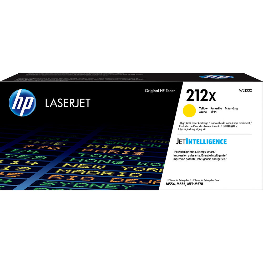 HP #222X Yellow Toner Cartridge