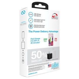 Naztech 20-Watt Power Delivery Mini Fast Wall Charger (Black)