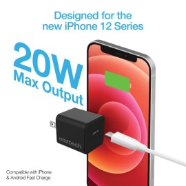Naztech 20-Watt Power Delivery Mini Fast Wall Charger (Black)