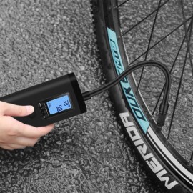 Z-EDGE ZA103 Combo 150-PSI Portable Air Inflator and 2,000-mAh Power Bank with Digital Display and Carrying Pouch (Black)