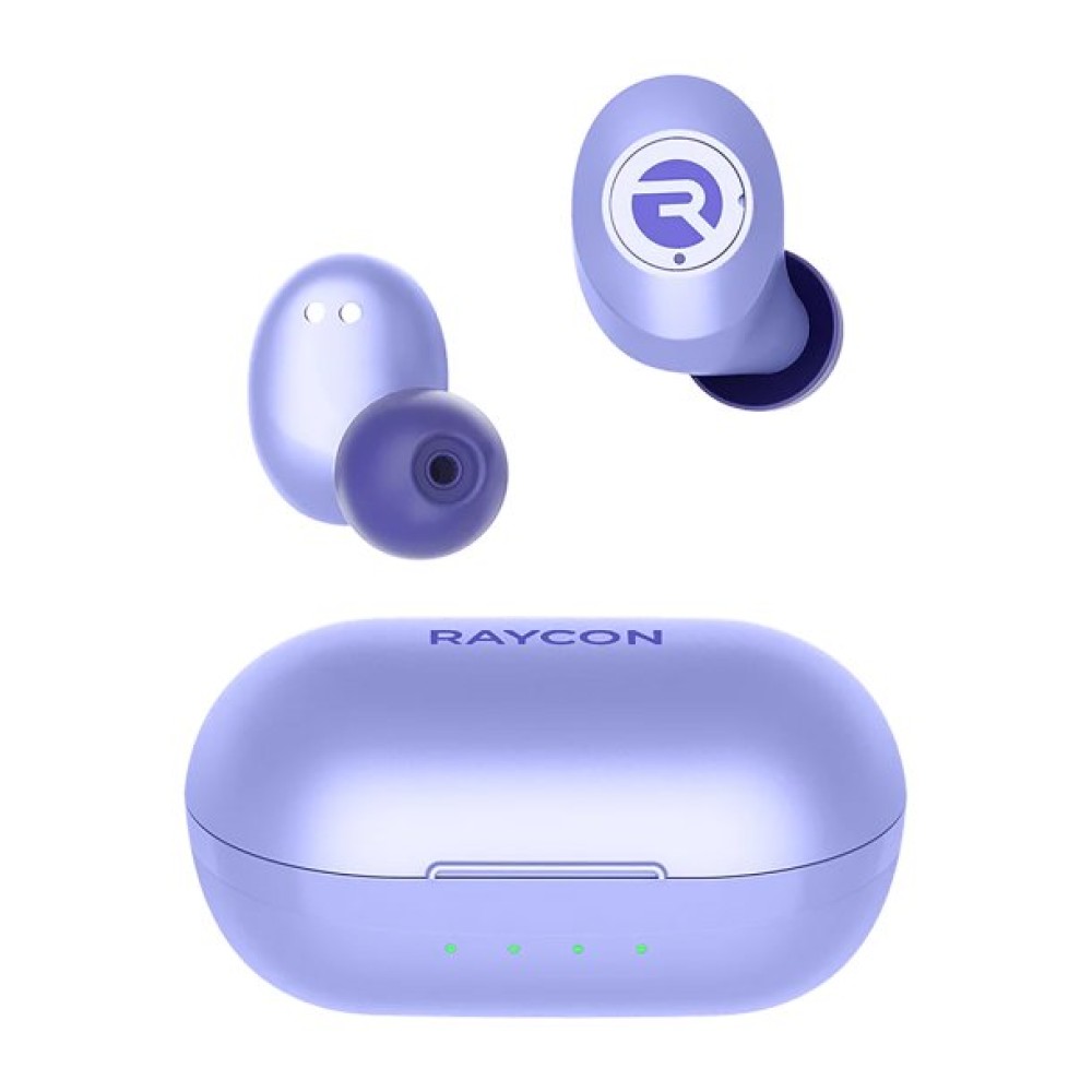Raycon The Everyday Bluetooth Earbuds Classic, True Wireless with Charging Case and Microphone, Active Noise Canceling, Blush Violet