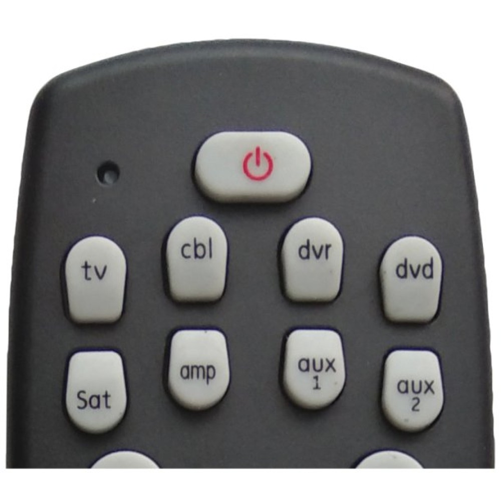 QFX 8-Device Universal Remote with Glow-in-the-Dark Buttons, Black ...